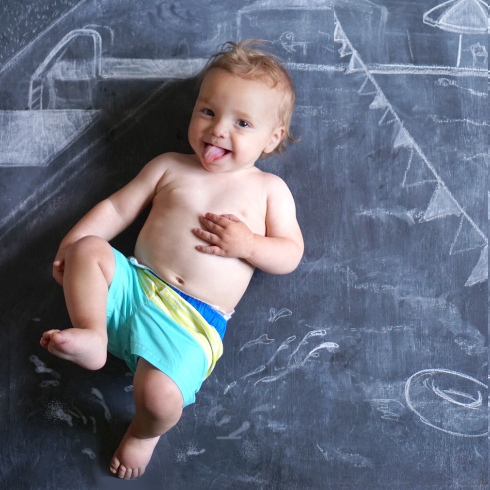 Chalkboard Baby Photography 11 months