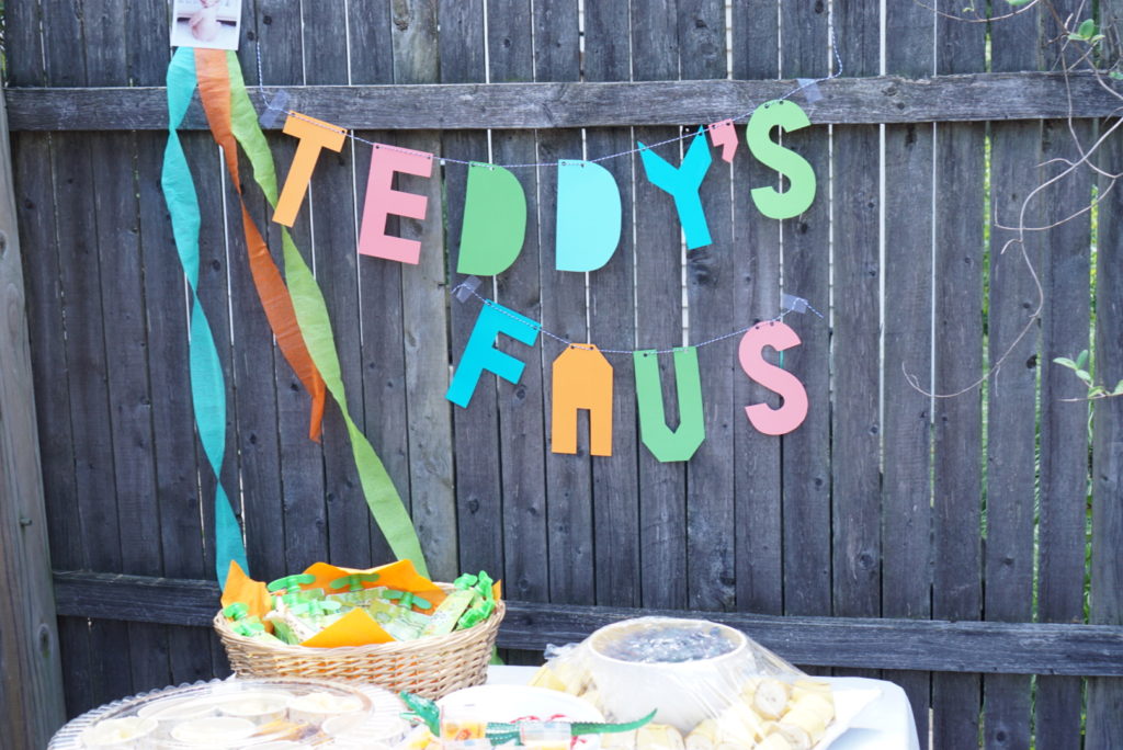 Teddy's Favorite Food Party Animal First Birthday Party Menu