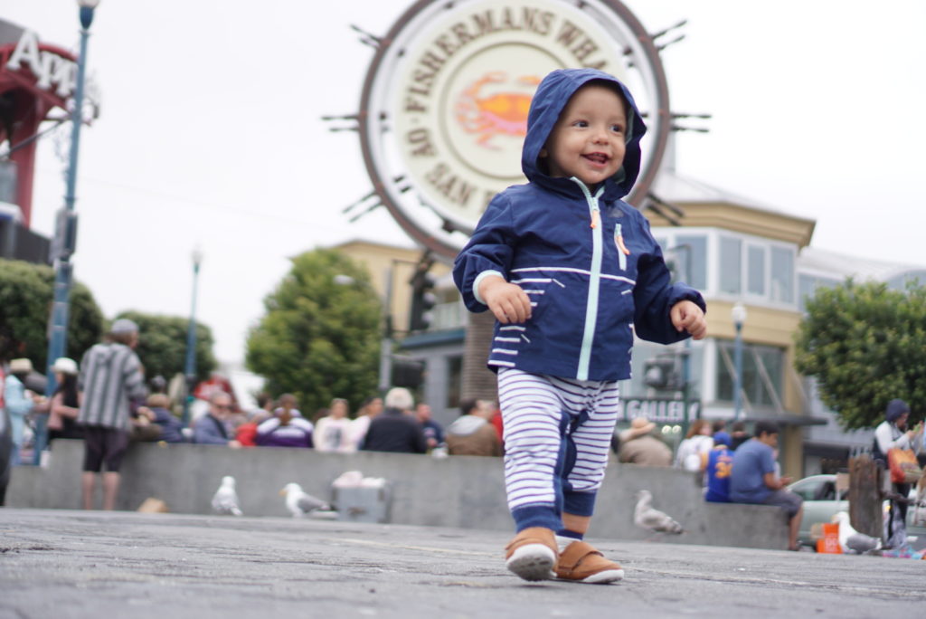 Fisherman's Wharf San Francisco with a Toddler