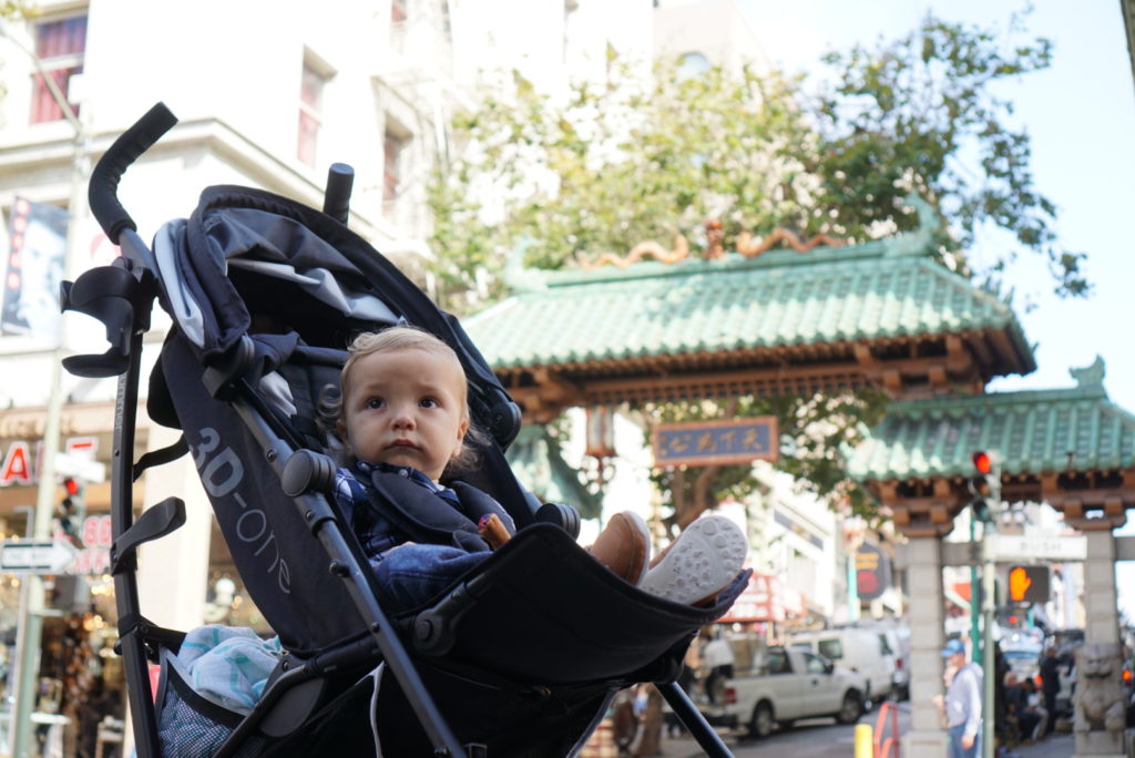 chinatown dragon gate san francisco with toddler