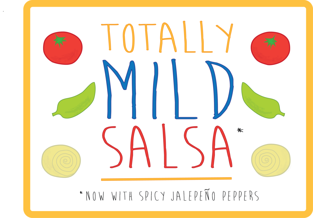 free printable totally mild salsa from Dragons Love Tacos Book Box Slime Jar Lable