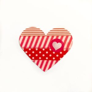 washi tape heart craft