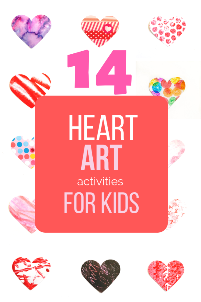 14 days of HEART ART for toddlers