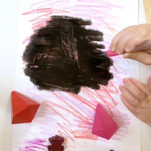 DIY Crayon Scratch Art Valentine Hearts