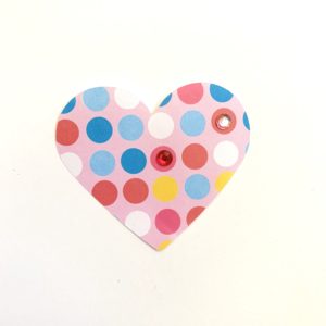 Scrapbook paper heart craft toddler