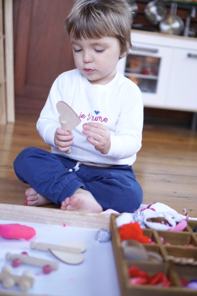 valentine's day toddler tinker tray activities