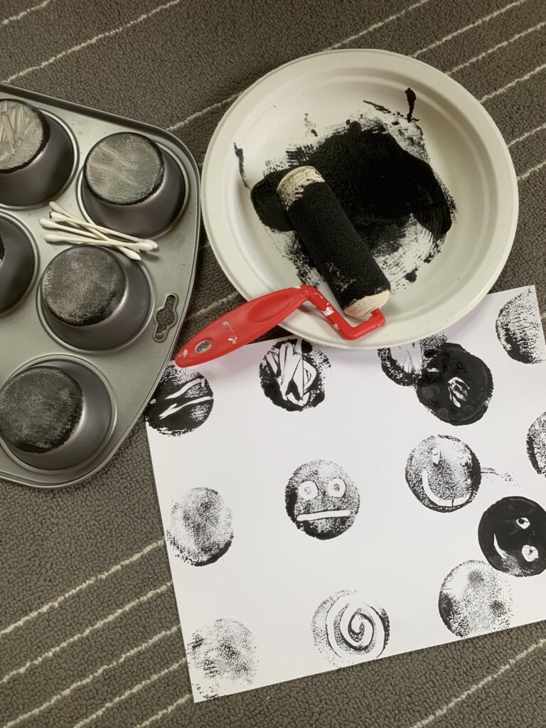 Muffin Tin Monoprints Mac Barnett Circle Shape Trilogy
