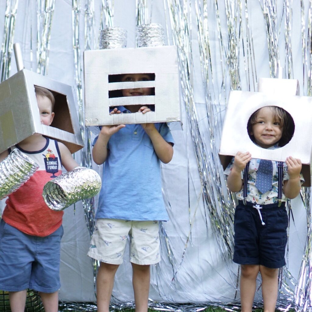 Robot Photobooth helmets