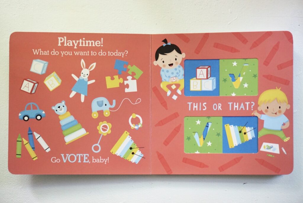GO VOTE BABY board book