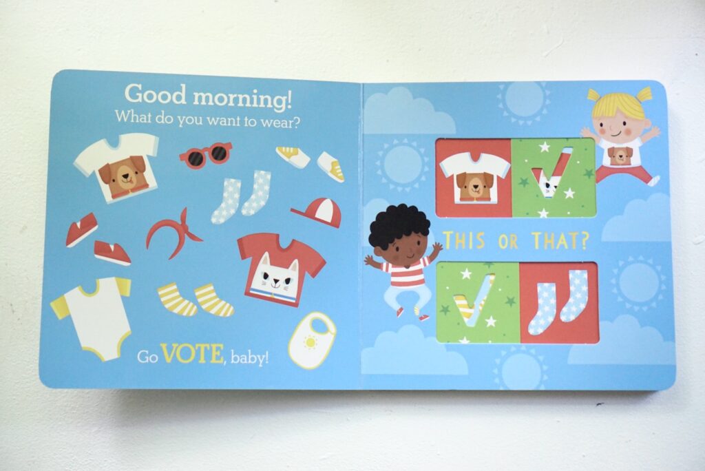 GO VOTE BABY board book