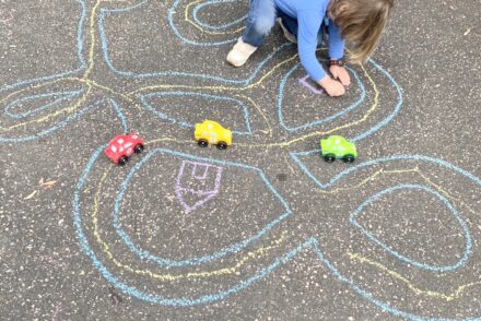 Sidewalk Chalk Roads