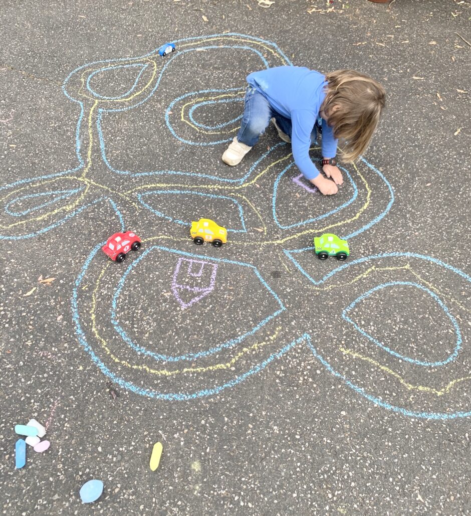 Sidewalk Chalk Roads • U Ready, Teddy?