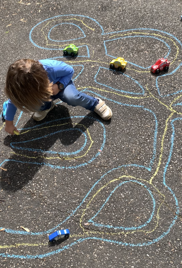 Sidewalk Chalk Roads