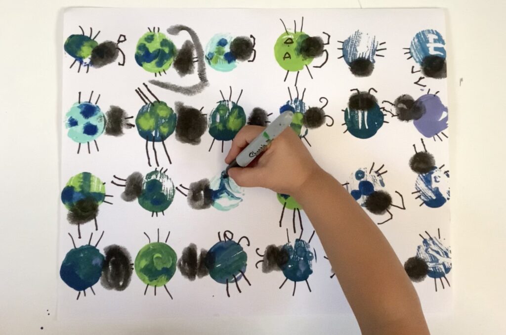 Free Summer Camp Cupcake Tin Bug Prints