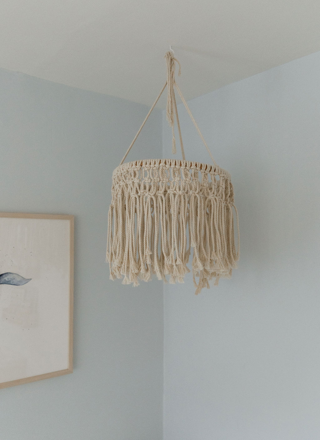 LylaNewborn-9 Narwhal Nursery, Periwinkle, Blue, Lavender, Whale Theme Baby Room, Farmhouse Vintage, Macrame mobile, Rainbow, Little Unicorn, Lyla